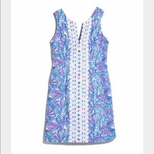 Lilly Pulitzer Floral Sleeveless Dress in Blue and Pink